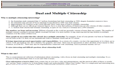 Desktop Screenshot of multiplecitizenship.com