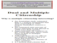 Tablet Screenshot of multiplecitizenship.com